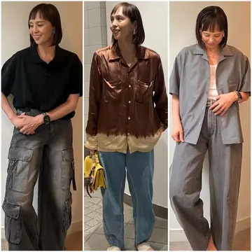 メンズライクで上品なちょいワル風ファッションを研究中