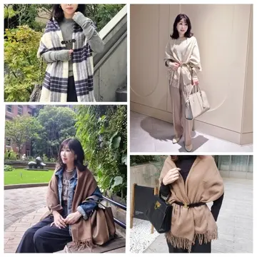 寒暖差を乗り切る強い見方!【カシミヤストール】活用術