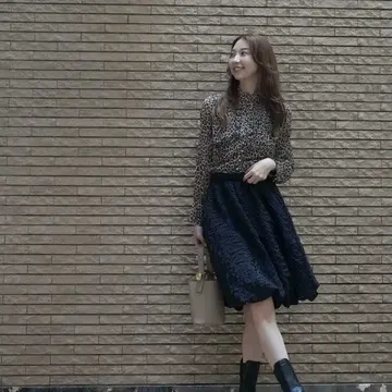 レオパードブラウス🤎🖤抜け感コーデ🍂