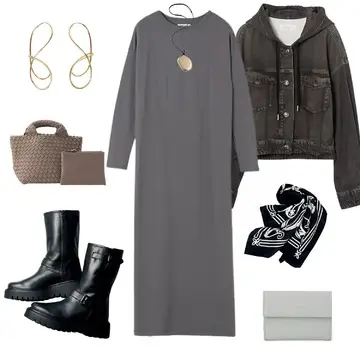 【50代 週末コーデ】長距離移動も快適!大人の洒落見えワンピースコーデ#Jマダムのおしゃれ