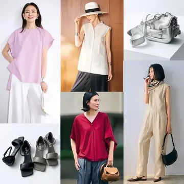 【50代 ファッション】大人のリュクスな夏ファッションアイテムが勢揃い【おすすめの服＆小物人気売れ筋ランキングTOP10】
