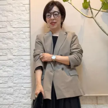 50代ユニクロジャケット&amp;GUチュールスカートコーデ