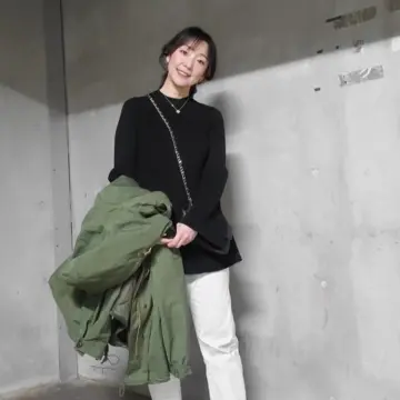 暖かさが戻った休日〝軽めの便利なブルゾン〝で、人気の台湾グルメを楽しむ