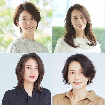 小顔効果抜群！50代は流し前髪をどう作る？髪の長さ別おすすめ流し前髪ヘアスタイル【ショート・ボブ・ミディアム・ロング】
