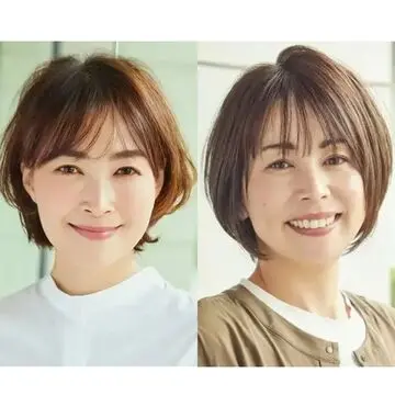 白髪、ボリューム不足、老け見えを解決！今っぽくて、おしゃれな50代のショートボブ14選