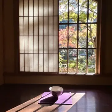 茶室から眺める日本庭園🍁秋の特別公開@東京都庭園美術館