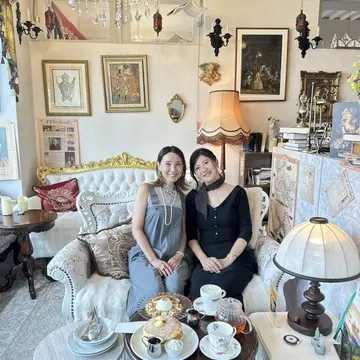 ロンハーマンのブラックワンピースと癒しの Tea time