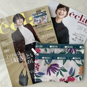 LeSportsac×eclatコラボ、大人の花柄ポーチ