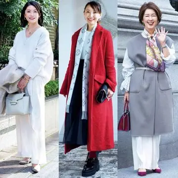 エクラ華組の「冬のおしゃれ特集」友達・家族・夫と過ごす日は何を着る？