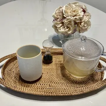 8月のモーニングルーティン。朝イチの白湯を月桃茶に なに気なくポリフェノールを摂取！