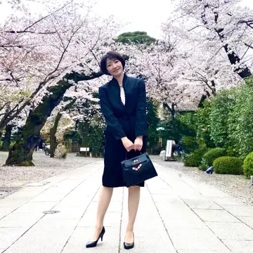 桜満開の卒業式