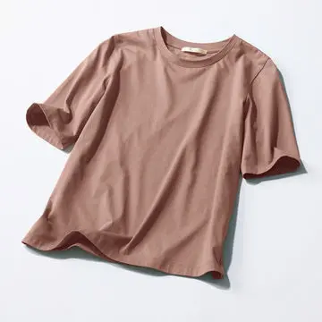 シックな新色で季節を先取り！「E by éclat」の大人五分袖Tシャツ