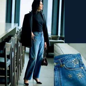 大人に似合うドレスアップをかなえるデニム