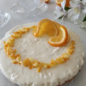 マイヤーレモンのレアチーズケーキを作りました