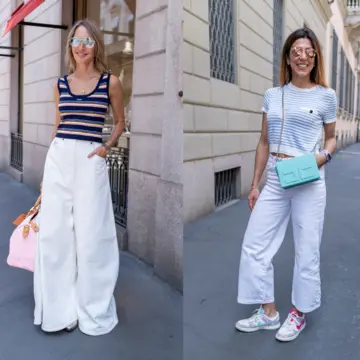 50代の夏を爽やかに仕上げるのは、やっぱり白パンツ！【パリ・ミラノマダムのおしゃれSNAP vol.3】
