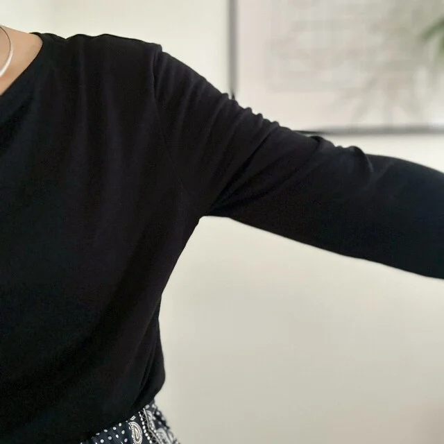 ユニクロ　シアーT（袖）