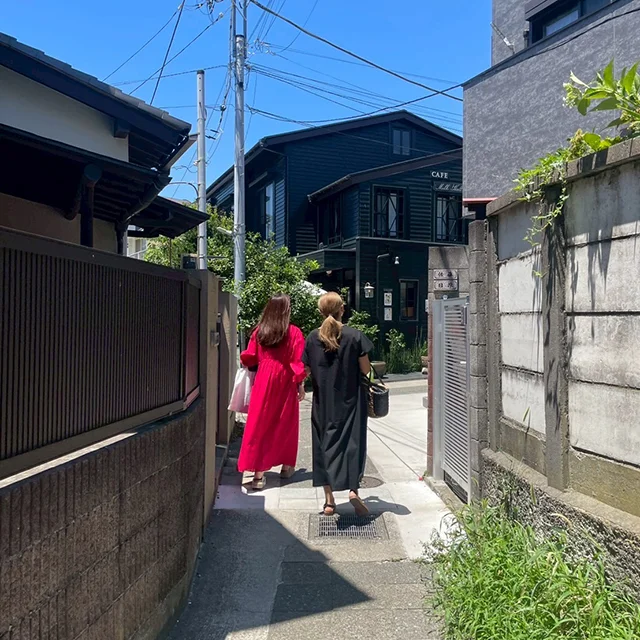 鎌倉グルメ　40代ファッション　女子会　40代の休日コーデ　鎌倉ランチ　小町通りグルメ