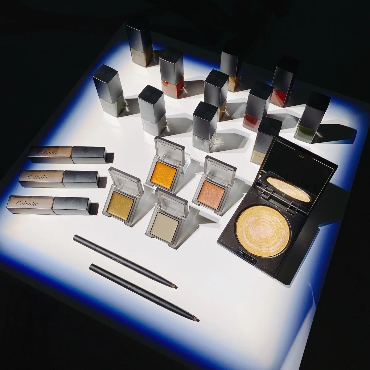 「Celvoke」2022 Summer Makeup Collection“Circulation Energy”　新製品のマットリップ　マルチカラー　フェイスパウダー　ネイル　アイライナーペンシル