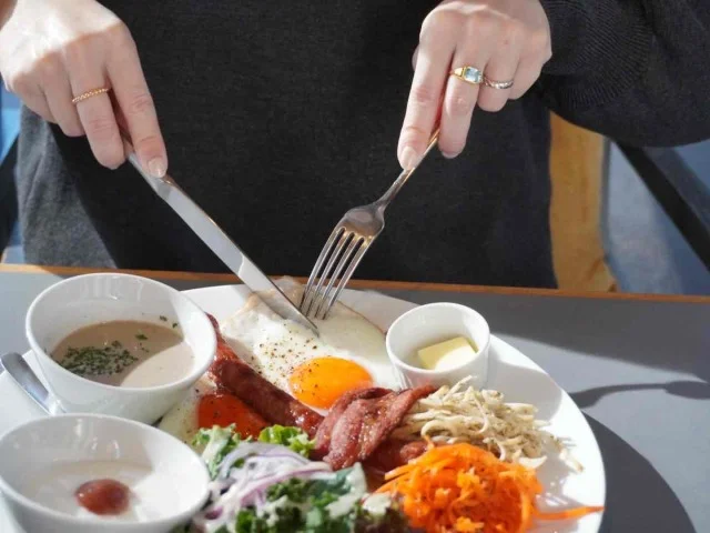 ボリュームたっぷりのモーニングプレート