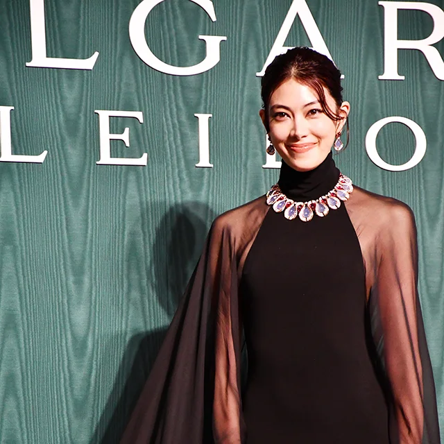 ブルガリカレイドス　国立新美術館　六本木美術館　イタリアローマブランド　BVLGARI KALEIDOS
取材　フォトコール　森星