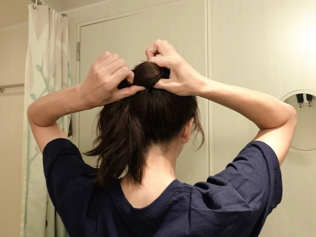 3COINSのヘアアクセサリーを使った夏の簡単ヘアアレンジ♪_1_11