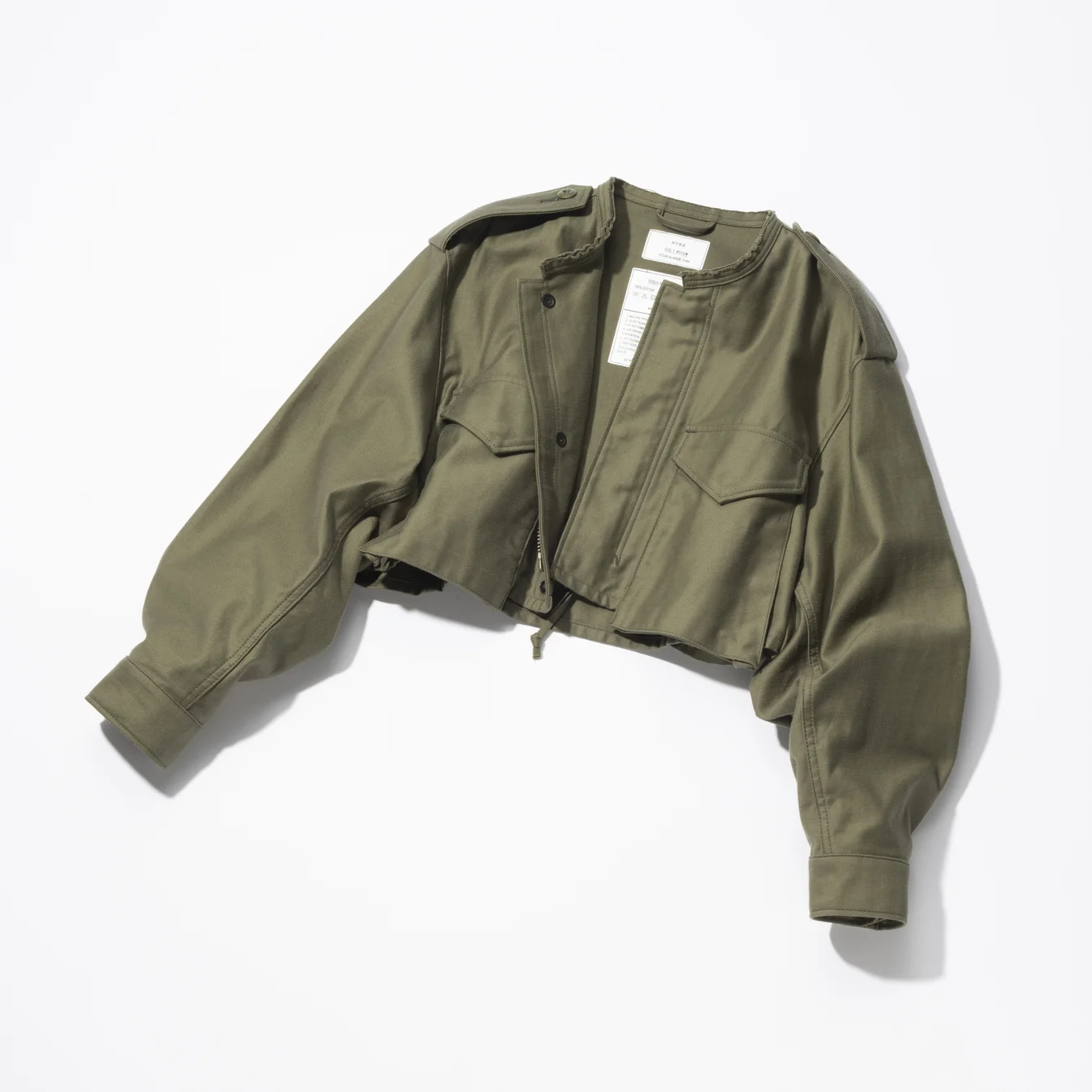 ハイクのミリタリークロップドジャケット￥41,800