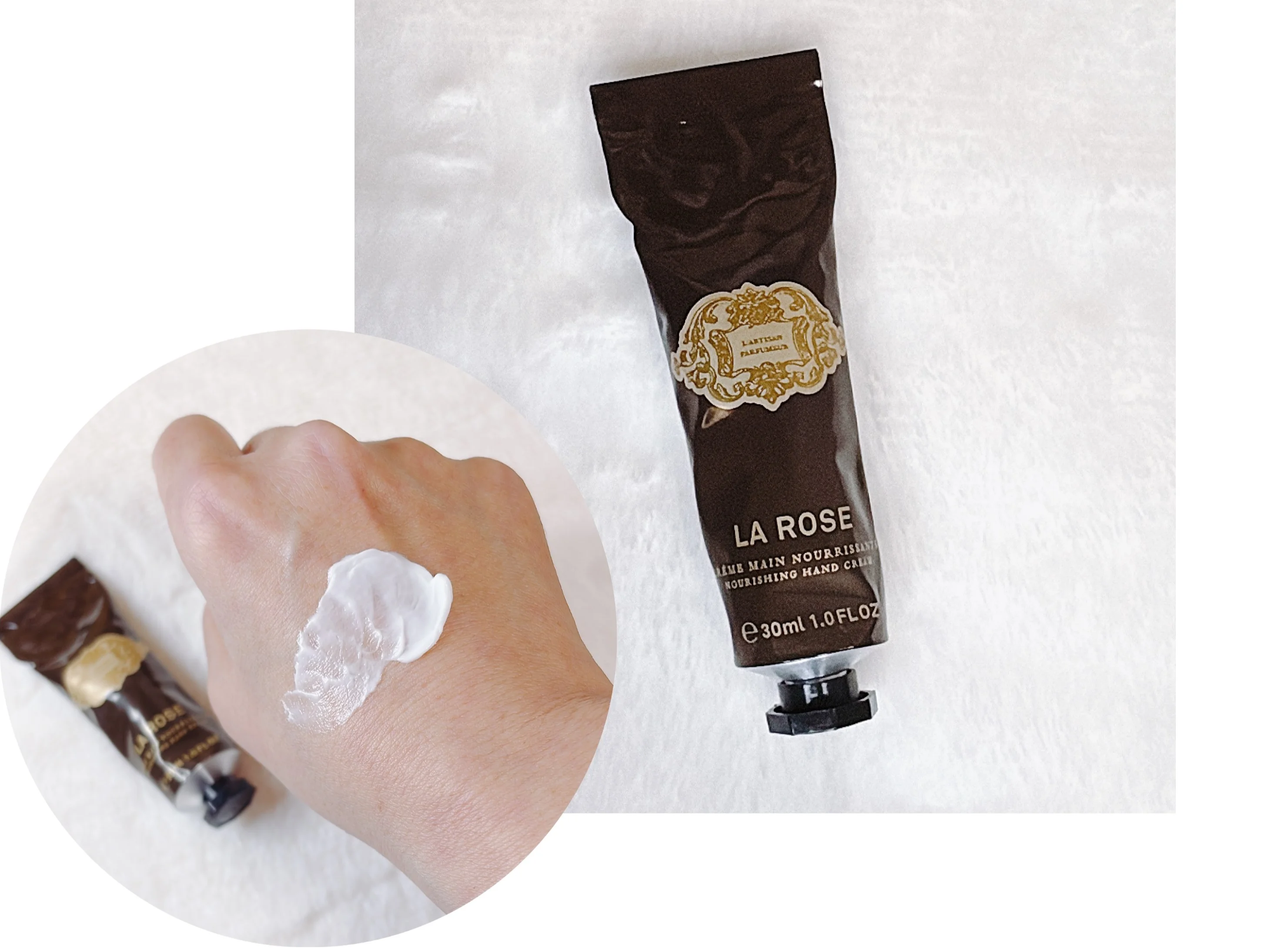 桜のフレグランスも！ 早春にまといたいおすすめの香りまとめ　ハンド クリーム 全３種（ラ ローズ／ロンソン／ランブル） 各30mL ￥5940／ラルチザン パフューマー