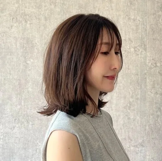 横から見た　人気ヘアスタイル6位の髪型