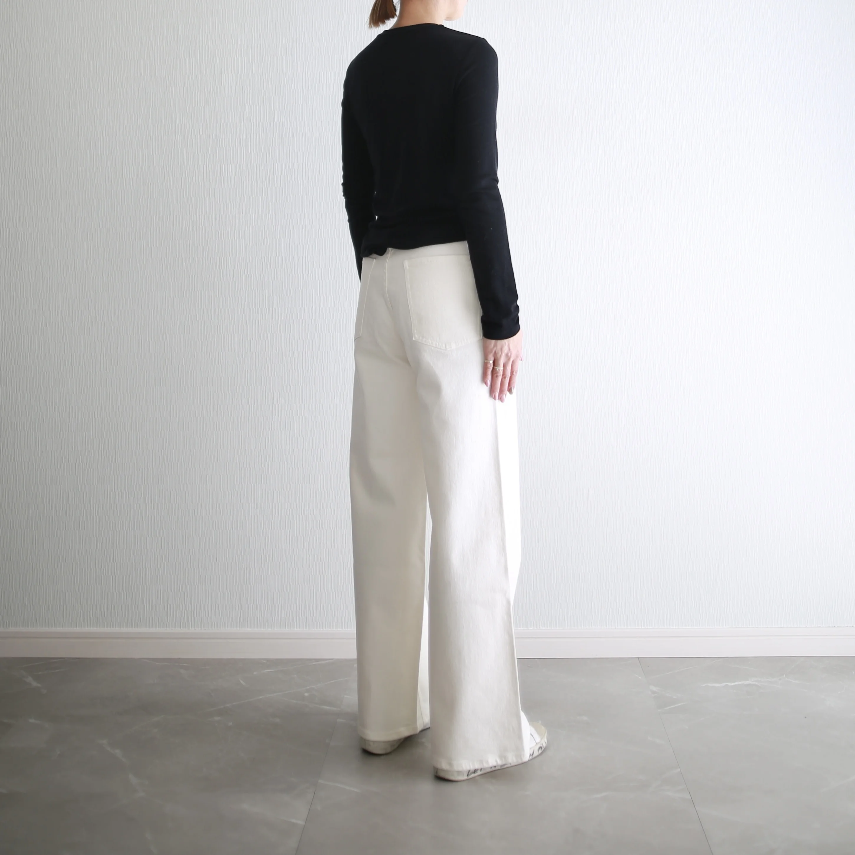 marisol bemiコラボ ホワイトデニム　別注　healthydenim pinkpepper wide