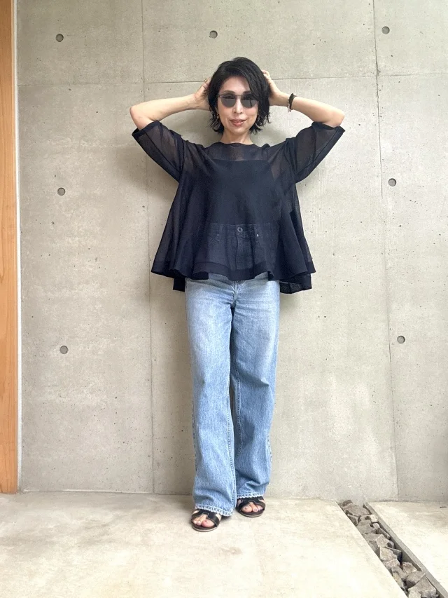  1er Arrondissement 【Marisol別注】シアーペプラムニット　プルミエアロンディスモン