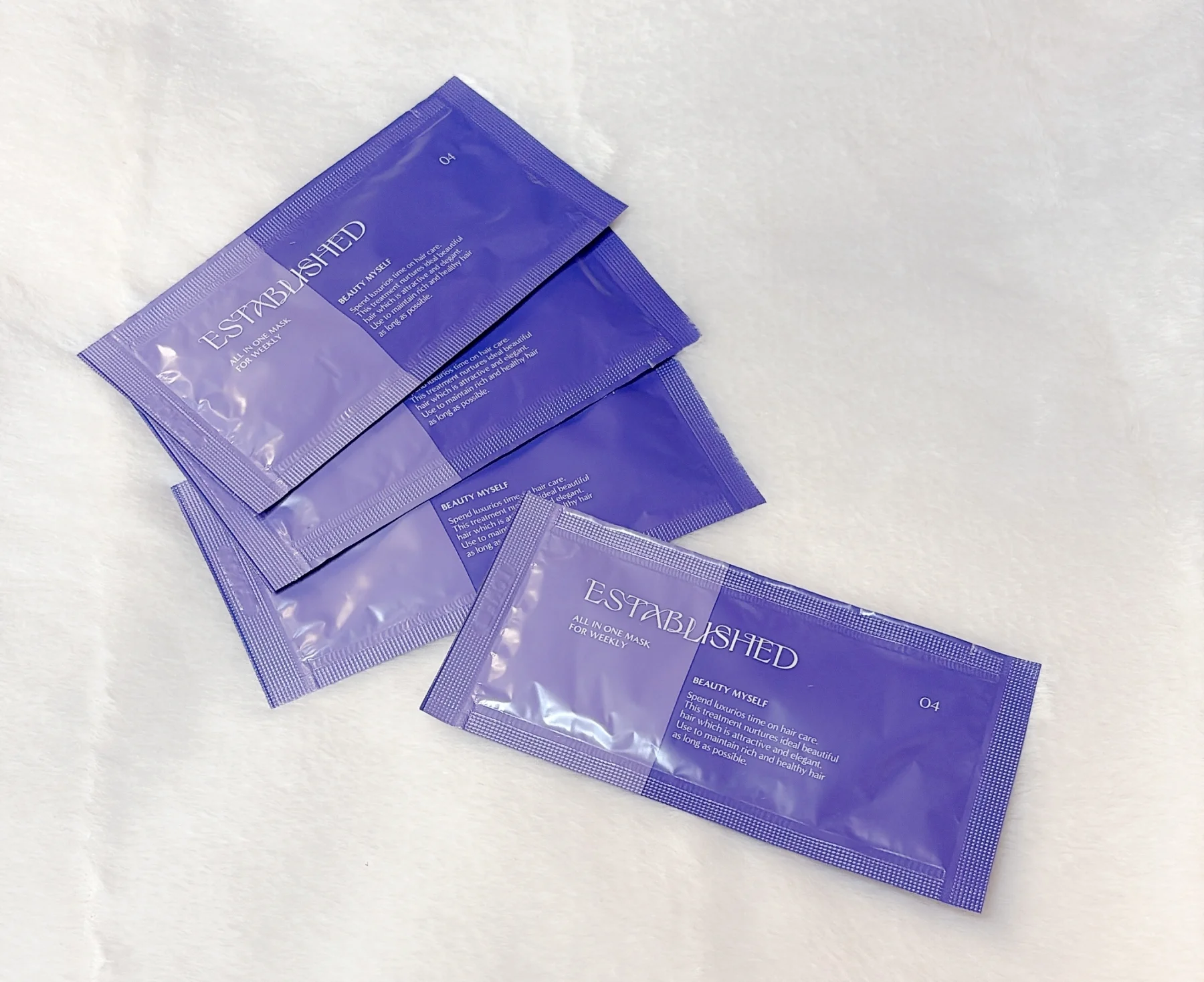 ESTABLISHED（エスタブリッシュ）のヘアケア　「エスタブリッシュ システムトリートメント」　オールインワンヘアマスクのサシェ