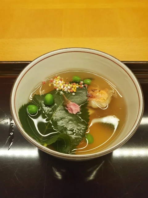 温物は金目鯛の桜蒸し