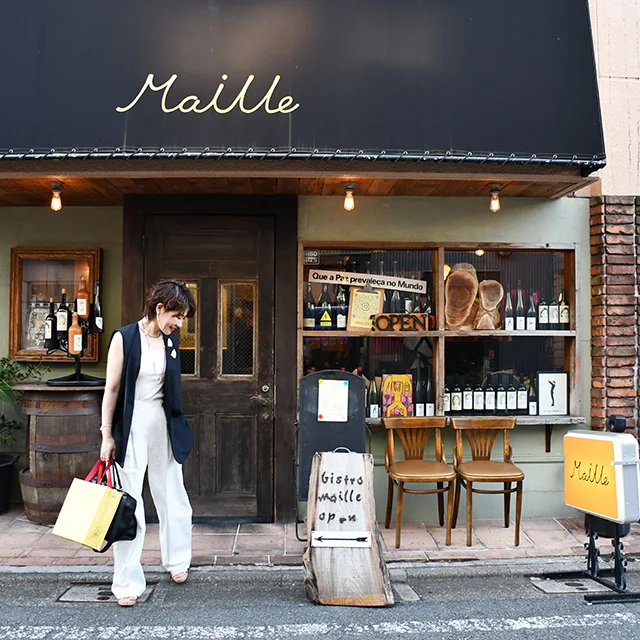 旗の台グルメ maille 品川グルメ 東京ビストロ 女子会 40代コーディネート 40代夏のファッション 40代のパンツスタイル