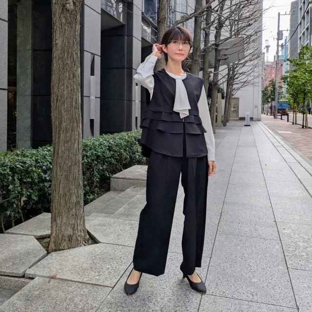 【パーティコーデ】来たる年末。女子会や忘年会などイベントで着回したいジレコーデ_1_1