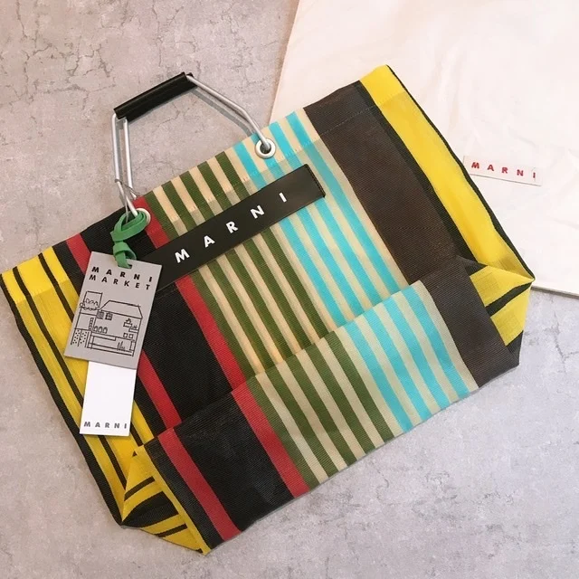 【marni market】のストライプバッグで夏らしく☺︎_1_2