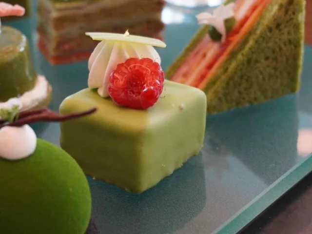 抹茶のケーキ　ジンジャーレモン