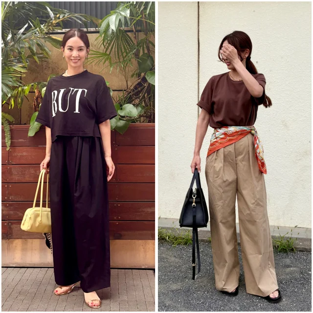【夏のTシャツコーデ】ウエスト高見えでスタイルアップ！