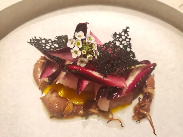 ハマチ、ほたるいか、ラディッキオ・タルティーボ