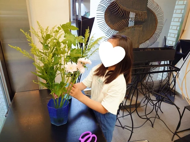 親子で【いけばな】体験レッスンへ♪_1_9