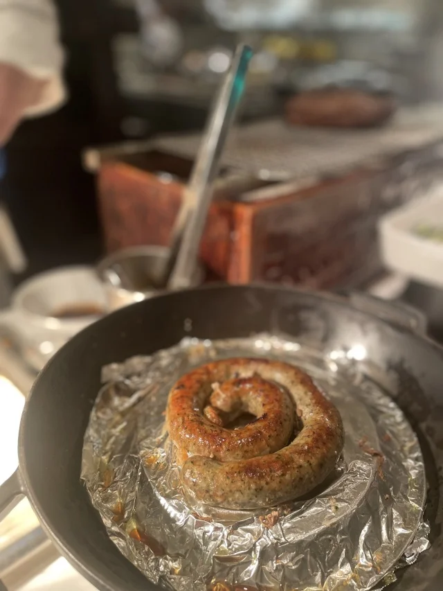 自家製ソーセージも絶対食べてほしい