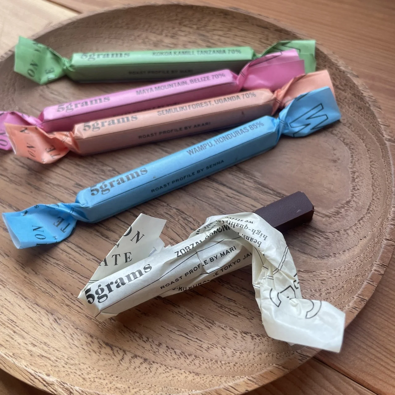 ダンデライオンのファイブグラムスチョコレート