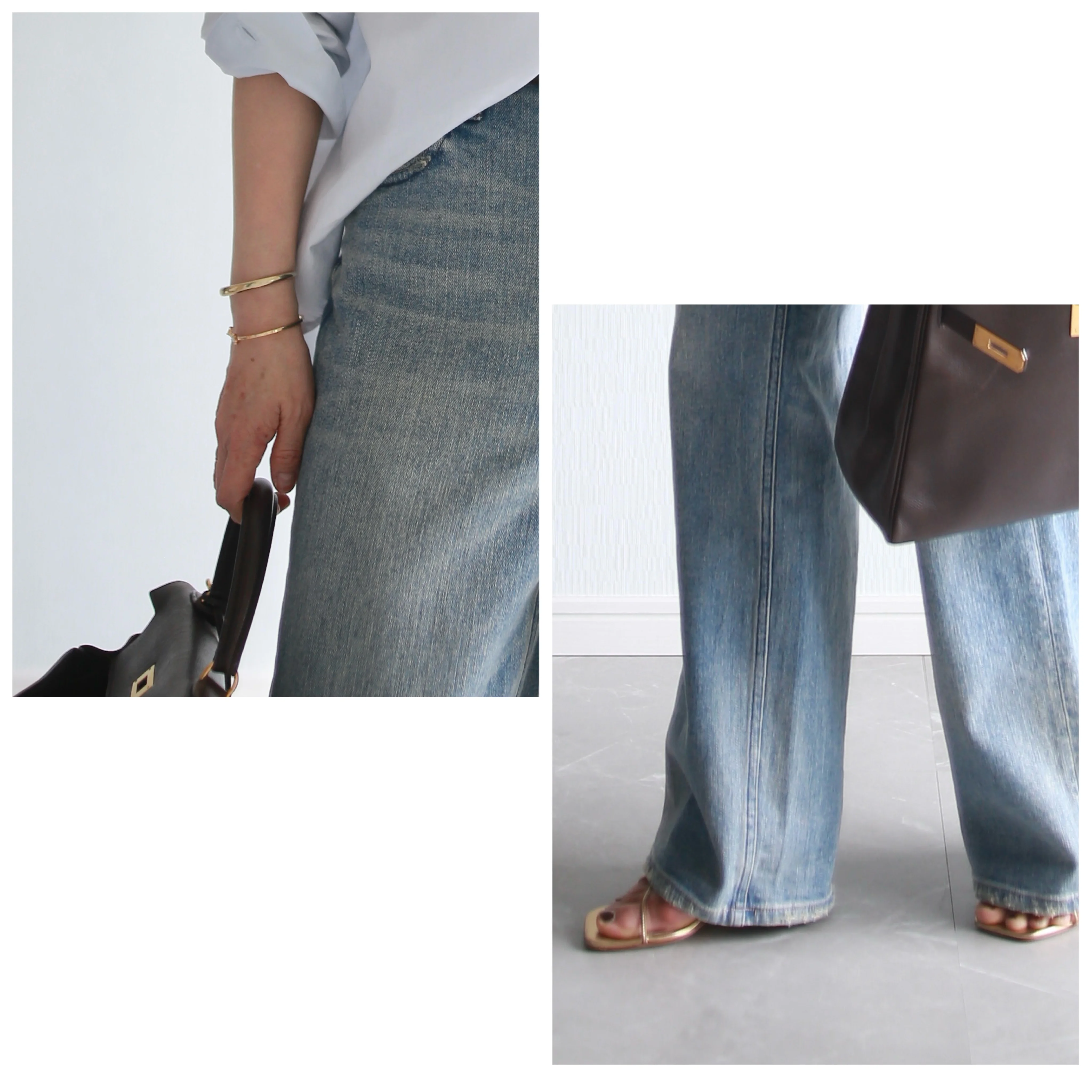 2025SS HealthyDENIM marisol別注 pinkpepper bemiコラボ BETOUPEラウンドカラーシャツ サックスブルー