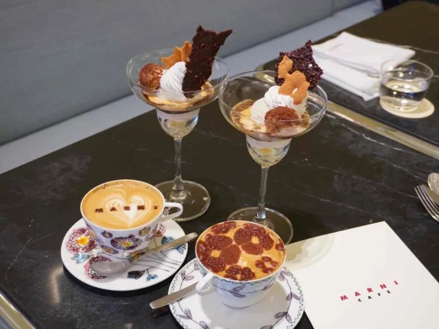 アフォガードアラモード＆カプチーノ