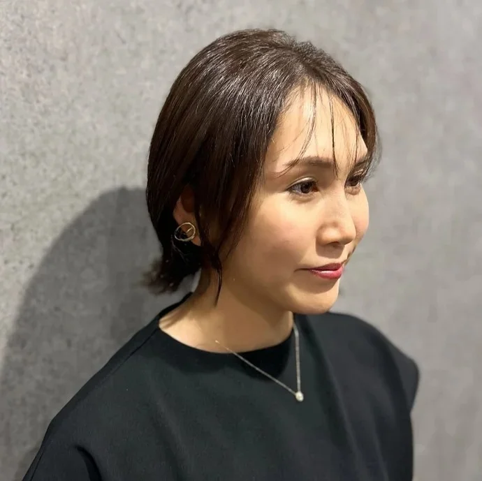 横から見た人気ボブヘアスタイル3位の髪型