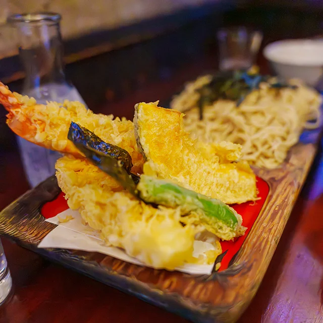 箱根湯本はつ花　天ざるそば　箱根グルメ