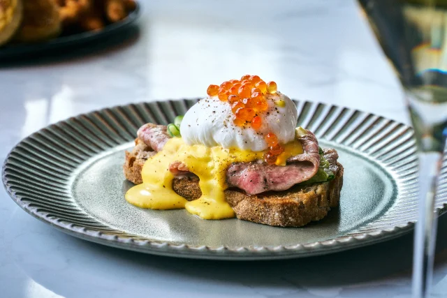 私がいただいたSURF&amp;TURF エッグベネディクト