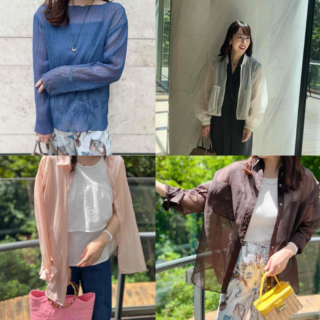 1000円以下のアイテムも！上品カジュアルコーデに欠かせない「シアーアイテム」4選
