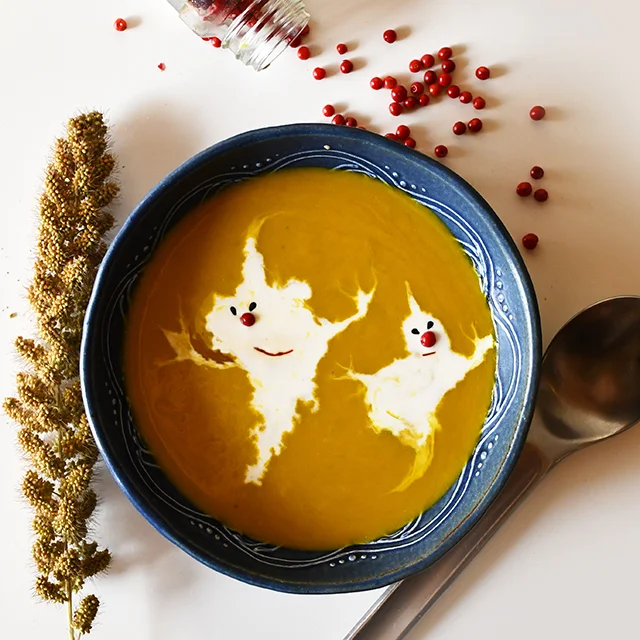 かぼちゃレシピ かぼちゃスープ ハロウィンレシピ キッズレシピ