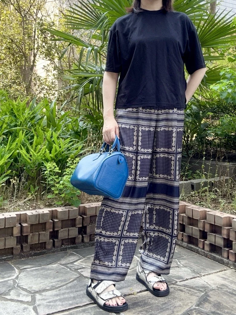 M7days ペイズリー×ドットプリントワイドパンツ ￥24,200