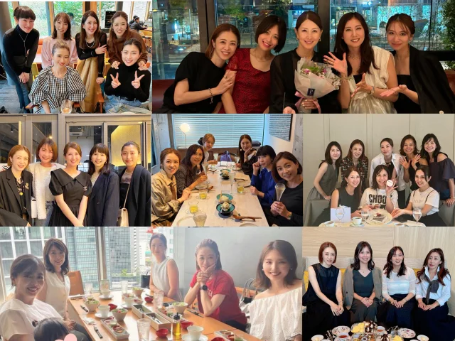 美女組メンバーとの写真